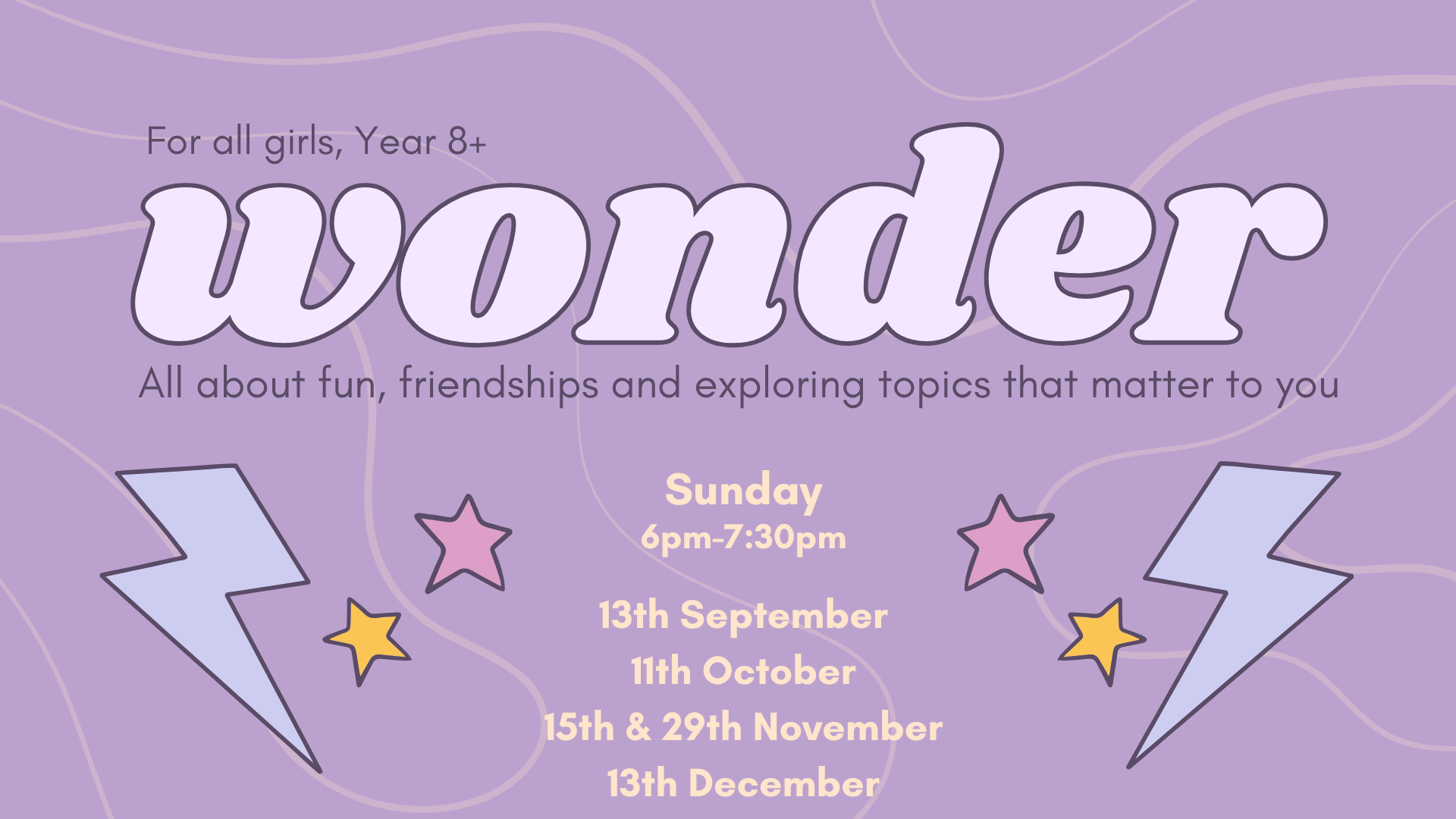 Wonder notice 26 Autumn Term